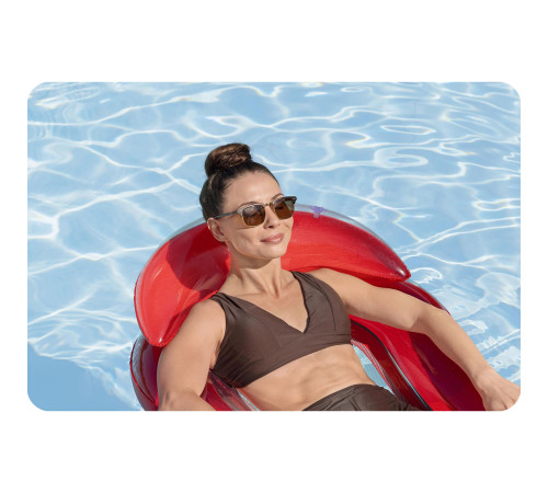 Матрац надувний для плавання Bestway 43103 червоний, 160 х 84 см