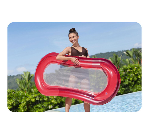 Матрац надувний для плавання Bestway 43103 червоний, 160 х 84 см