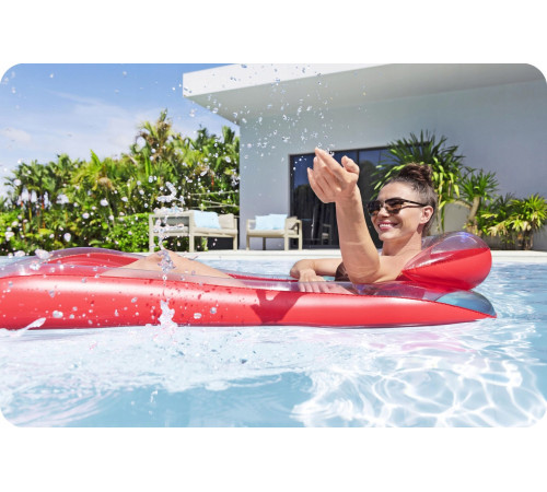 Матрац надувний для плавання Bestway 43103 червоний, 160 х 84 см