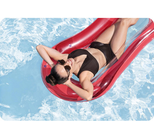 Матрац надувний для плавання Bestway 43103 червоний, 160 х 84 см