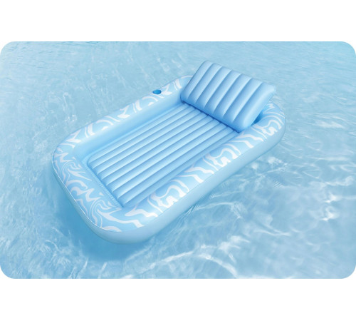 Матрац надувний для плавання Bestway 43838 блакитний, 214 х 155 см
