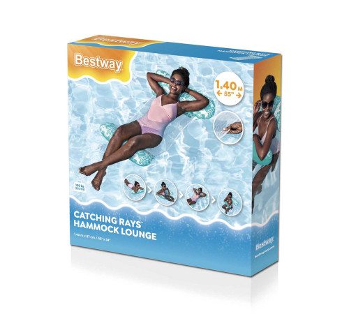 Матрац надувний для плавання Bestway Comfort Plush 43839, 140 х 87 см