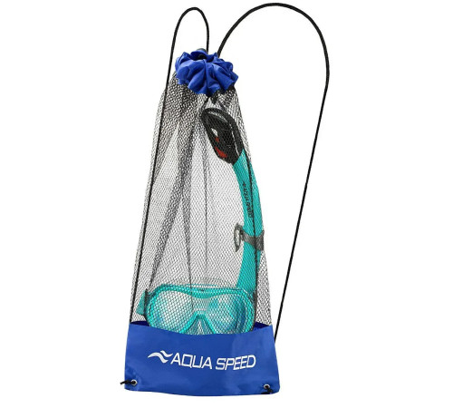 Набір маска і трубка дитяча Aqua Speed ALIZE FS + SAMOS, бірюзовий