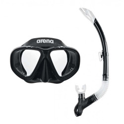 Набір маска і трубка Arena PREMIUM SNORKELING SET, чорний