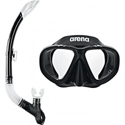 Набір маска і трубка дитяча Arena PREMIUM SNORKELING SET JR, чорний