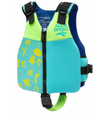 Жилет для плавання Aqua Speed Safe Splash 61122 15-19 кг, зелено-синій