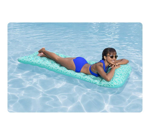 Матрац надувний для плвання Bestway 43550 бірюзовий, 198 х 74 см
