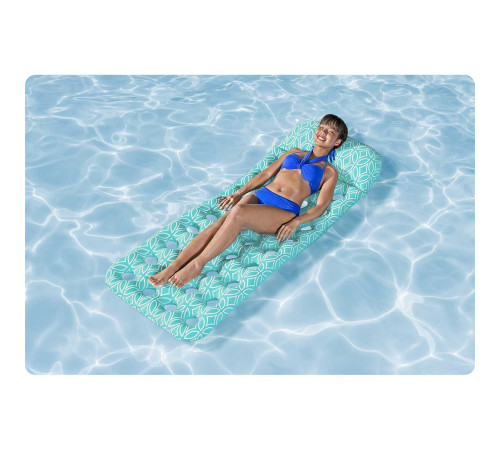Матрац надувний для плвання Bestway 43550 бірюзовий, 198 х 74 см