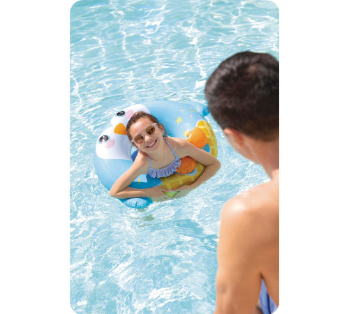 Коло надувне для плавання INTEX 59266 Пінгвін, 99 х 76 см