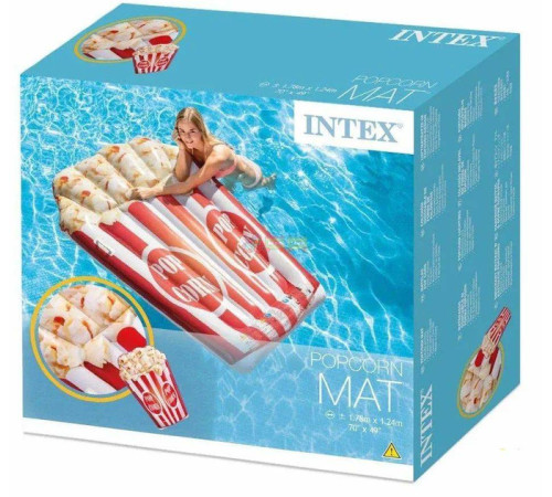 Пліт надувний Intex 58779 Попкорн, 178 х 124 см