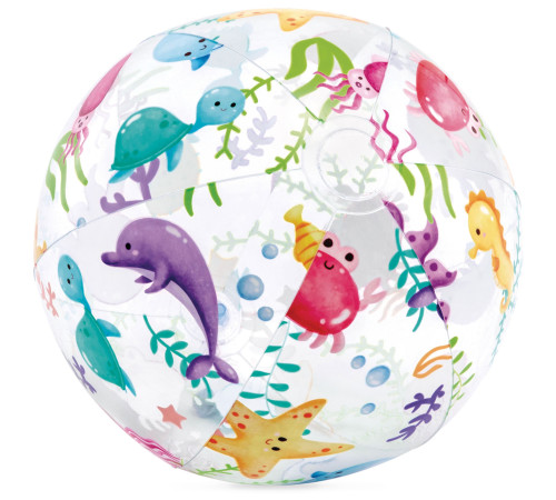 М'яч надувний пляжний INTEX 59040 Підводний світ, 51 см
