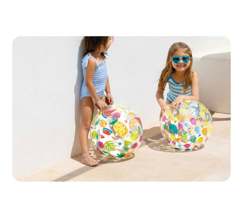 М'яч надувний пляжний INTEX 59040 Веселі рибки, 51 см