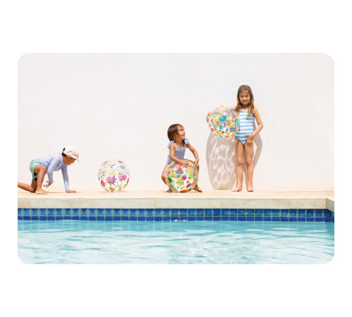 М'яч надувний пляжний INTEX 59040 Веселі рибки, 51 см