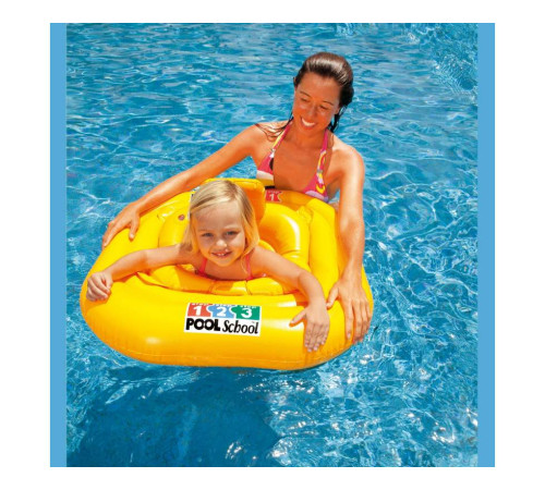 Пліт надувний для басейну Intex 56587 Pool School, 79 x 79см Пліт надувний для басейну Intex 56587 Pool School, 79 x 79см