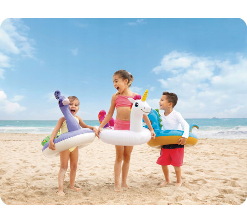 Коло надувне для плавання Intex 58221 Павич 107 х 58 см