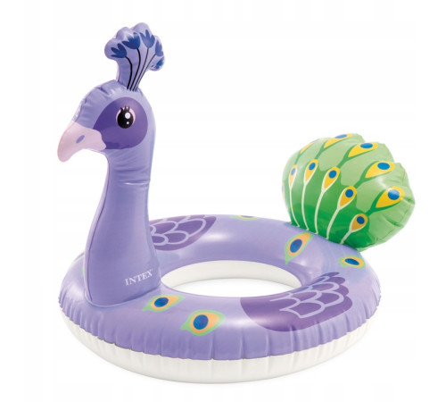 Коло надувне для плавання Intex 58221 Павич 107 х 58 см