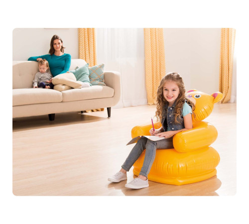 Крісло надувне для дітей INTEX 68556 Веселий ведмедик 65 х 64 х 72 см