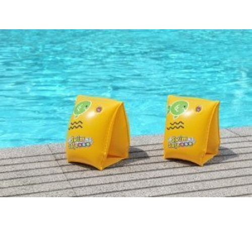 Нарукавники для плавання BESTWAY 32033 Wondersplash жовті, S 25 x 15 см Нарукавники для плавання BESTWAY 32033 Wondersplash жовті, S 25 x 15 см
