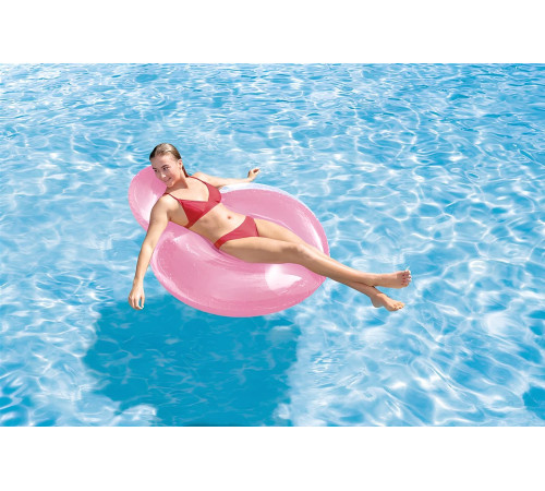 Крісло надувне для плавання INTEX 58889 рожеве, 137 х 122 см