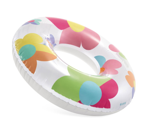 Коло надувне для плавання INTEX 59259 Квіти, 81 см