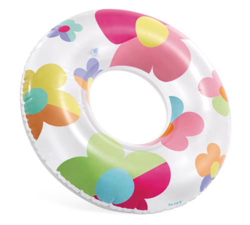 Коло надувне для плавання INTEX 59259 Квіти, 81 см
