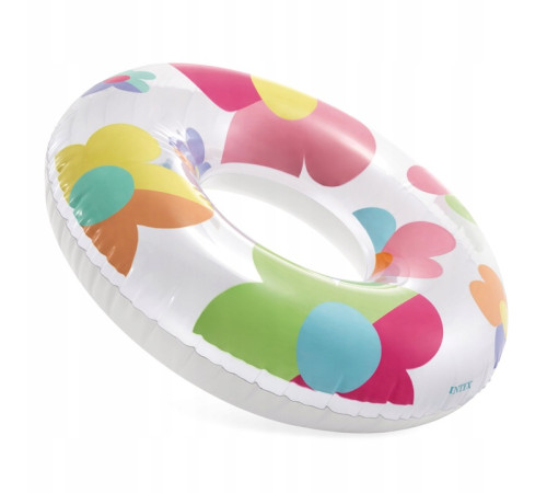 Коло надувне для плавання INTEX 59259 Квіти, 81 см