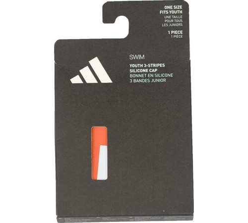 Шапочка для плавання Adidas Logo Swim IM1049, помаранчева Шапочка для плавання Adidas Logo Swim IM1049, помаранчева