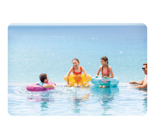 Коло надувне для плавання INTEX 59260 помаранчеве, 76 см