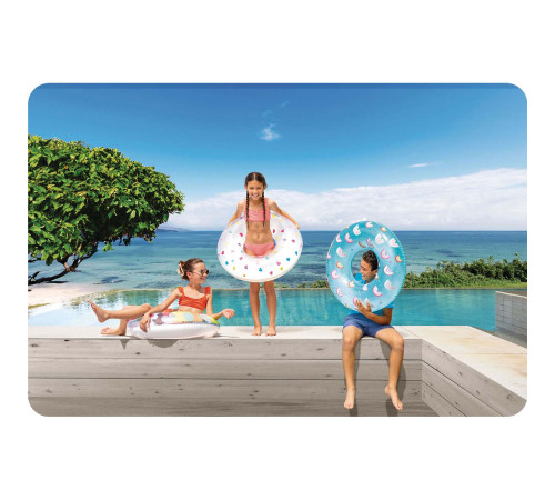 Коло надувне для плавання INTEX 59259 Серця, 81 см