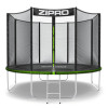 Батут Zipro Jump Pro із зовнішньою сіткою 10 футів 312 см чорно-зелений