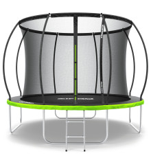 Батут Zipro Jump Pro Premium з внутрішньої сіткою 10 футів 312 см чорно-зелений