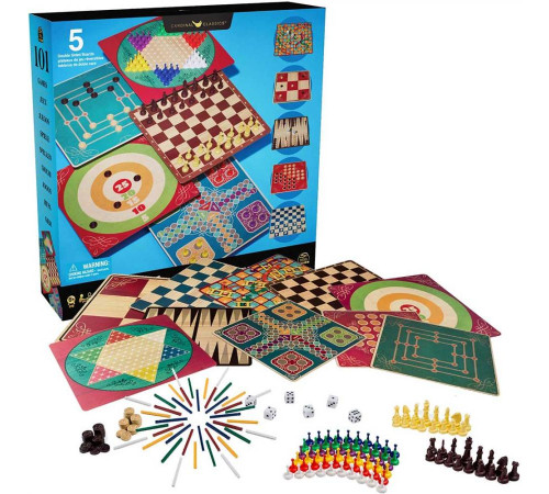 Набір настільних ігор Spin Master "101 гра", різнокольоровий