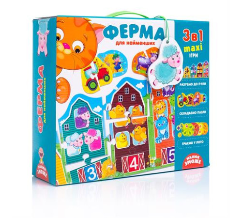 Розвивальний набір Vladi Toys 3 в 1 Ферма (VT2901-03) Розвивальний набір Vladi Toys 3 в 1 Ферма (VT2901-03)