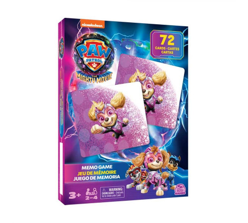 Настільна гра Spin Master Меморі "Щенячий патруль у кіно 2"