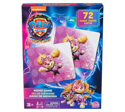 Настільна гра Spin Master Меморі "Щенячий патруль у кіно 2"
