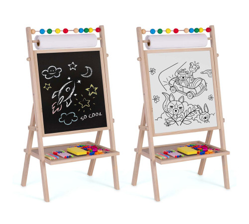 Крейдяна дошка магнітна поворотна Ricokids