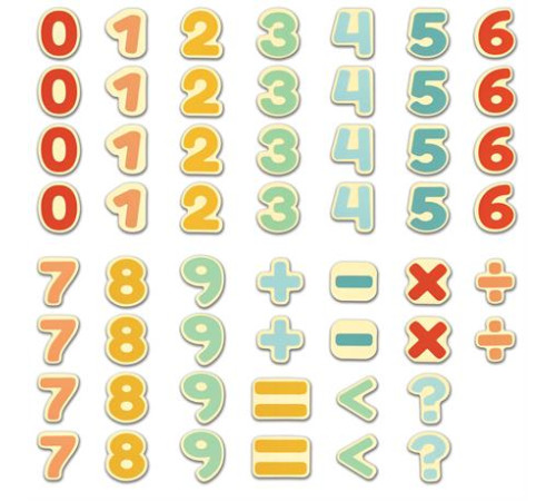 Набір магнітів Hape Цифри 54 шт. (E2007) Набір магнітів Hape Цифри 54 шт. (E2007)