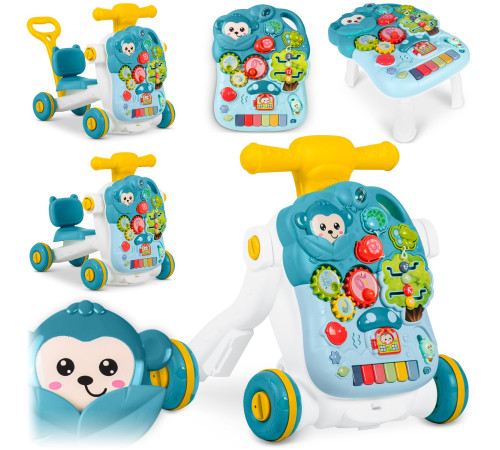 Каталка 4-в-1 інтерактивна Ricokids зелена Каталка 4-в-1 інтерактивна Ricokids зелена