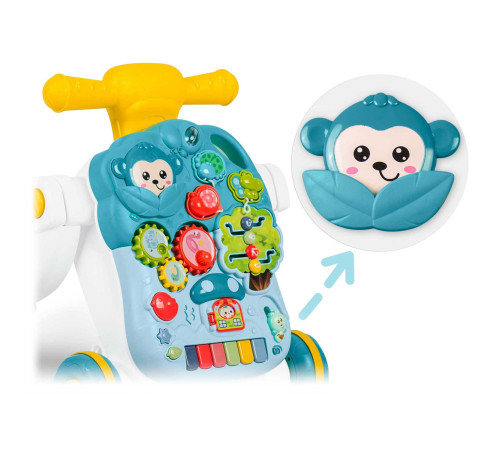 Каталка 4-в-1 інтерактивна Ricokids зелена Каталка 4-в-1 інтерактивна Ricokids зелена