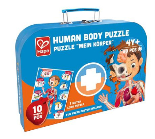 Пазл Hape Тіло людини 100 см, 60 ел. (E1635) Пазл Hape Тіло людини 100 см, 60 ел. (E1635)