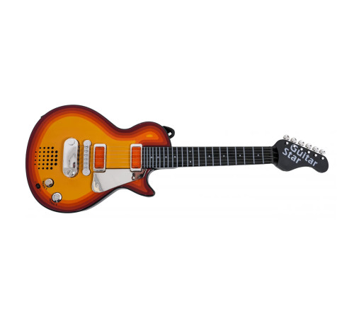 Дитяча електрогітара + навушники з мікрофоном Enjoy ZMU.HK-9080B.CR, помаранчева