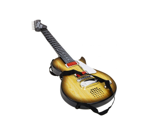 Дитяча електрогітара + навушники з мікрофоном Enjoy ZMU.HK-9080B.WOOD, коричнева