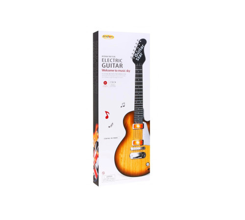 Дитяча електрогітара + навушники з мікрофоном Enjoy ZMU.HK-9080B.WOOD, коричнева