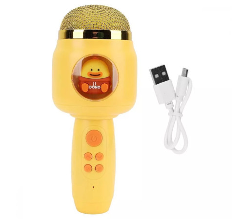 Караоке-мікрофон дитячий PRC Animals жовтий