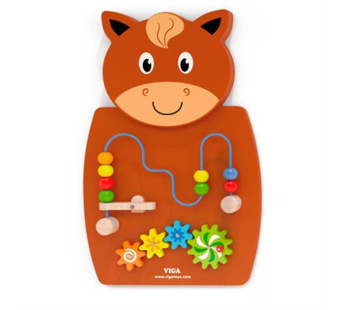 Бізіборд Viga Toys Коник із лабіринтом (50678FSC) Бізіборд Viga Toys Коник із лабіринтом (50678FSC)