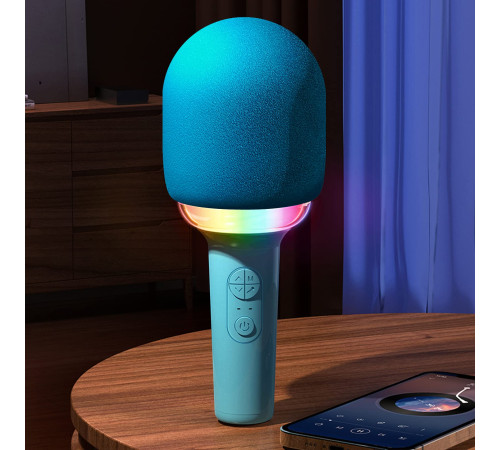 Караоке-мікрофон дитячий PRC PlaySound блакитний