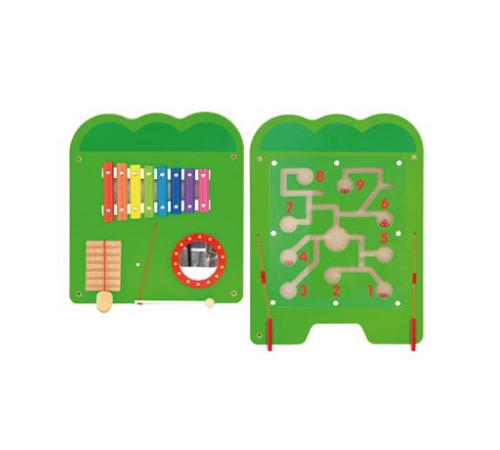Бізіборд Viga Toys Крокодил, 5 секцій (50346FSC) Бізіборд Viga Toys Крокодил, 5 секцій (50346FSC)