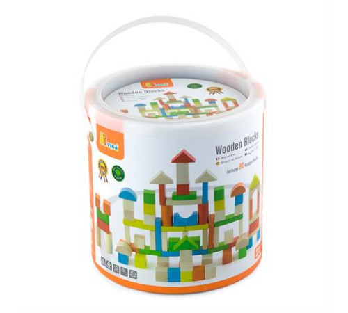 Дерев'яні кубики Viga Toys Кольорові блоки, 80 шт., 2,5 см (50333) Дерев'яні кубики Viga Toys Кольорові блоки, 80 шт., 2,5 см (50333)