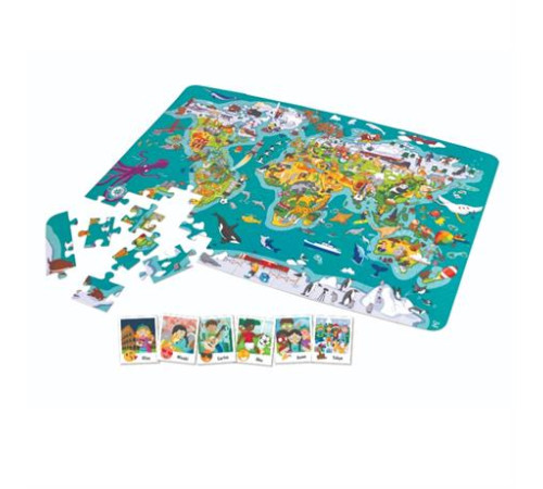 Пазл-гра Hape Карта світу 105 ел. (E1626) Пазл-гра Hape Карта світу 105 ел. (E1626)