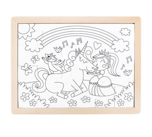 Пазл Hape Єдинороги з розмальовкою (E1642) Пазл Hape Єдинороги з розмальовкою (E1642)